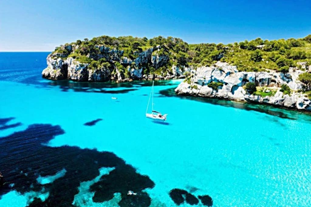 Apartamento Miravent Terraza y Jardin Frente al mar Menorca Fornells  Exterior foto